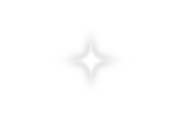 Glowing white stars with shimmering rays and lens flare effects. Great for Christmas designs and magical illustrations. Transparent background format.light effect Glow isolated white light effect