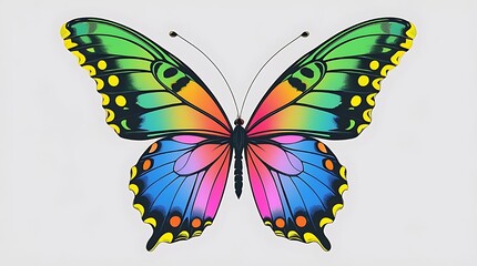 butterfly on a white background