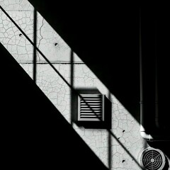 Urban shadow play. Generative AI. 