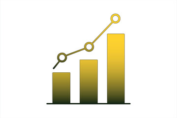 Business Growth Upward Trend Graph Icon