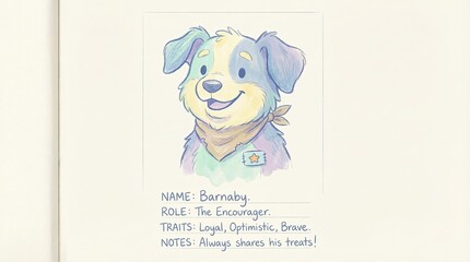 Friendly Dog Character for Children's Media Projects