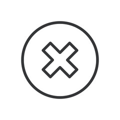 Basic interface line editable stroke icon. Vector illustration