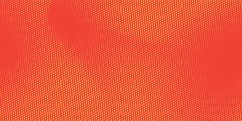 Obraz premium Dotted halftone pattern background with yellow-red gradient texture. Modern abstract vector halftone pattern with color dot gradient on mesh background.