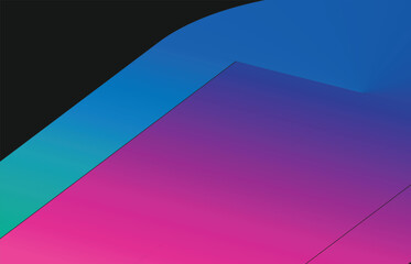 Abstract Blue and Pink Gradient Geometric Background
