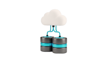 Cloud Data Storage Connected to Database Servers