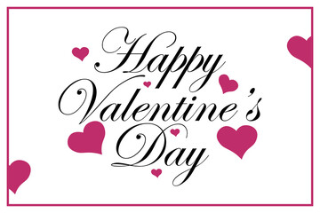 Happy Valentine's Day typography t-shirt design. Vector illustration