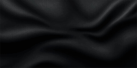 Fototapeta premium Black satin and silk fabric background
