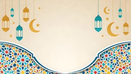 Colorful arabesque pattern