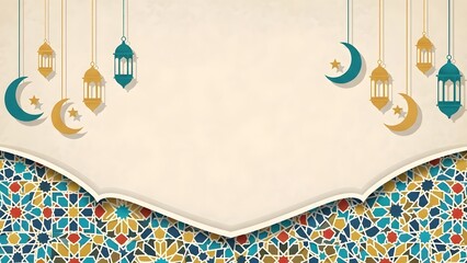 Colorful arabesque pattern