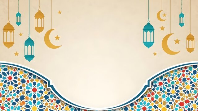 Colorful arabesque pattern
