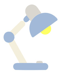 simple minimal office desk lamp isolated