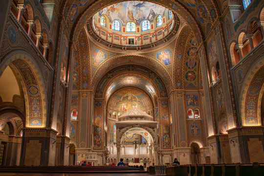 The altar in the Cathedral of Our Lady of Hungary in Szeged