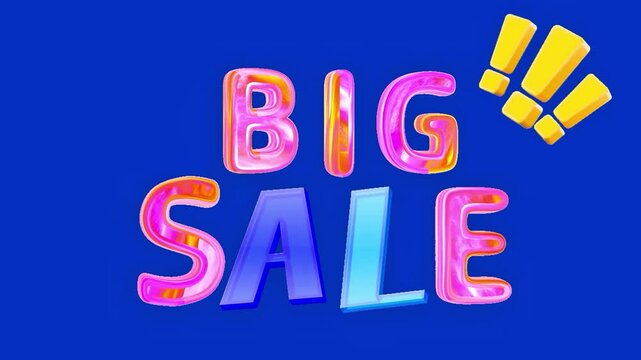 Big Sale Colorful Animated Promotional Banner Video background