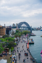 Fototapeta premium City buildings, Harbor, Sydney, New South Wales, Australia