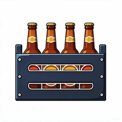 a crate of beer illustration 