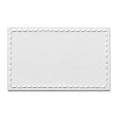 Blank name tag isolated on white background