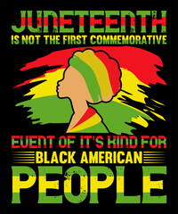 juneteenth is not the first commemorative event of it's kind for black american people