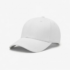 Fototapeta premium White baseball cap isolated on white background