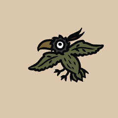 Obraz premium Sparrow, starling, finch, green leaf, Dunnock, Catbird, Grey Wagtail, Dunnock, Ashy Wren-Warbler, Grey Catbird, Loggerhead Shrike, Nutcracker, Grey Fantail, Little Grebe, Willow Tit, Siberian Tit, Can