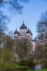 Alexander Nevsky Cathedral, an Eastern Orthodox cathedral in Tallinn, Estonia