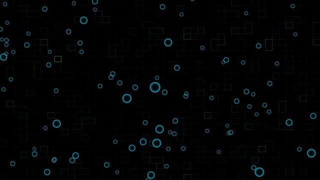 Motion graphic of digital line and grid technology with futuristic abstract background
