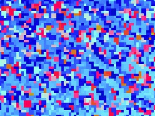 Pixel blue red art illustration web header graphic design