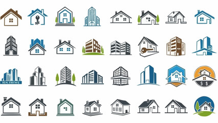 Collection of Real Estate and Architectural Logo Designs.