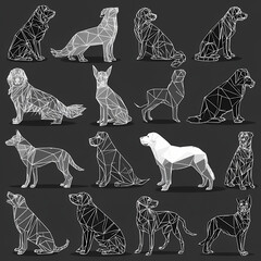 A powerful service dog focused and ready for action in high-risk conditions. Strong posture and alert expression symbolize loyalty, courage, and dedication to protection.