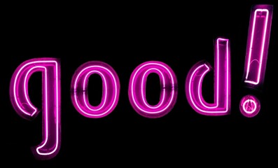 good! pink neon lights