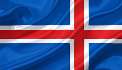 Fototapeta premium Icelandic National Flag