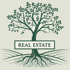 vector tree with roots