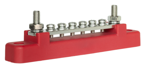 Insulated bar for connecting multiple wires