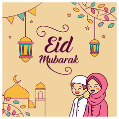 eid mubarak greeting card