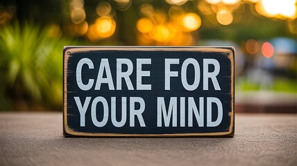 Care for your mind mental health awareness message
