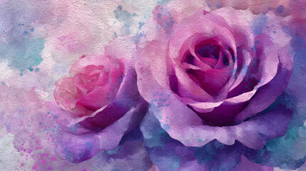 Watercolor Roses