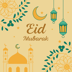 eid mubarak greeting card