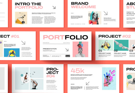 Portfolio Presentation Template Design Layout