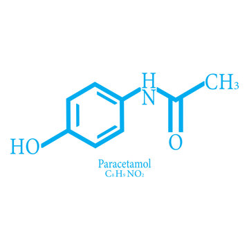 paracetamol composition structure icon