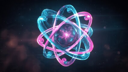 Vibrant Floating Atom with Magnetic Field and Anti-Gravity Elements Above Void