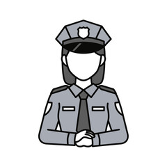 a female police officer icon