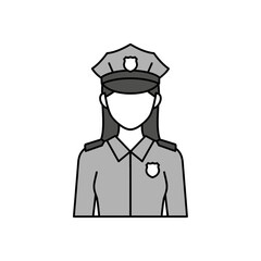 a female police officer icon