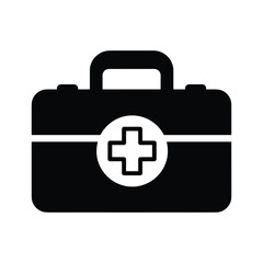 Obraz premium First Aid Kit Icon Medical Bag