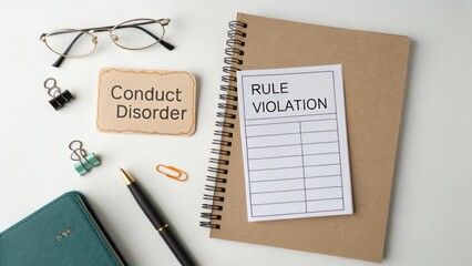 Conduct Disorder Rule Violation Document and Supplies