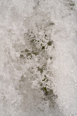 溶けかけの雪の結晶