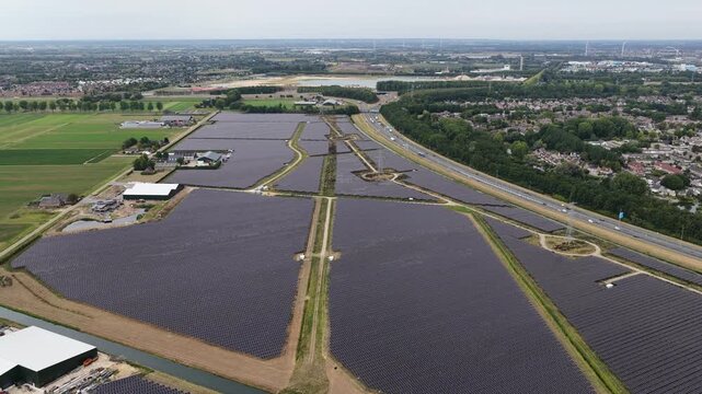 Nijmegen Solar Park Renewable Energy Aerial