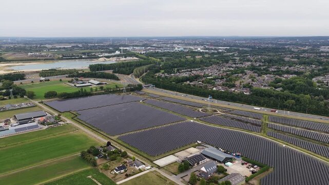 Nijmegen Solar Park Renewable Energy Aerial