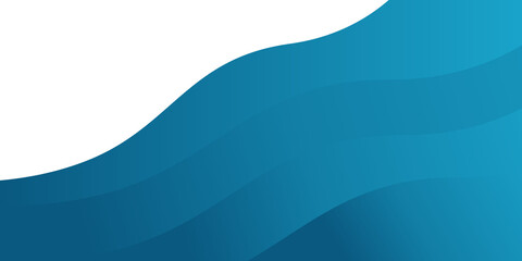 simple blue gradient wave background