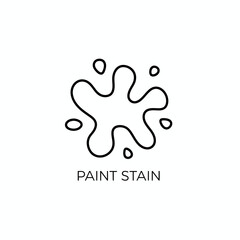 A close-up illustration of a paint stain icon on a clean white background