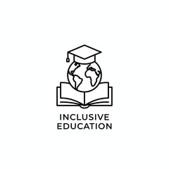 Inclusive Education Icon Representing Global Learning and Diversity