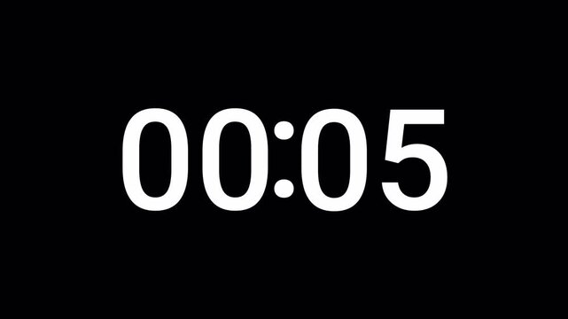 10 seconds Sliding Countdown Timer Animation, 10 to 0 Seconds Countdown Video, Ten seconds Sliding Countdown Timer, 10 Second digital Clock Animation, Scrolling Numbers on Black Background. 